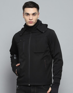 मोंटे कार्लो पुरुषों के लिए सॉलिड फुल स्लीव जैकेट