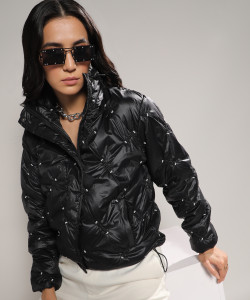 CAMPUS SUTRA Full Sleeve Embellished Women Jacket