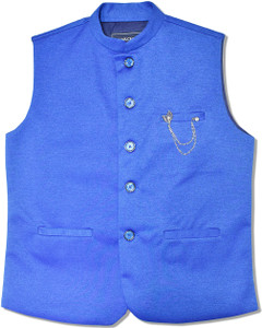 Charchit Sleeveless Solid Boys Jacket