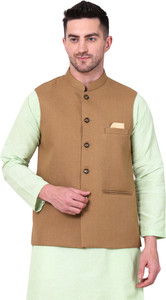 P TEN Sleeveless Solid Men Jacket