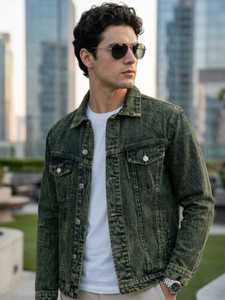 Urbano Fashion Full Sleeve Washed Men Denim Jacket