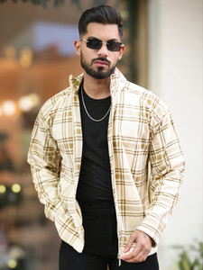 MANIAC Full Sleeve Checkered Men Jacket