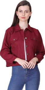 Evergreen trend 3/4th Sleeve Solid Women Denim Jacket