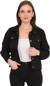 Mgn Enterprises Full Sleeve Striped Women Denim Jacket