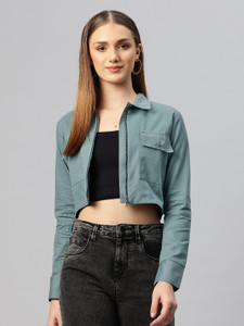 Popnetic Full Sleeve Solid Women Jacket