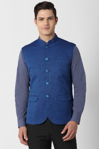 PETER ENGLAND Sleeveless Self Design Men Jacket