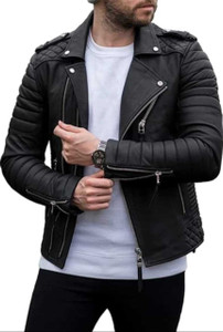 ashileather Full Sleeve Solid Men Jacket