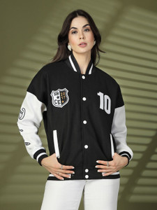 CHKOKKO Full Sleeve Solid Women Jacket