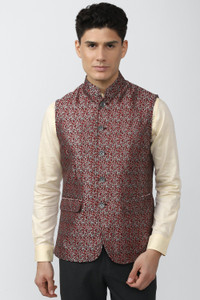 PETER ENGLAND Sleeveless Printed Men Jacket