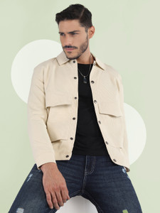 CHKOKKO Full Sleeve Solid Men Jacket
