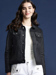 Mast & Harbour Full Sleeve Washed Women Jacket