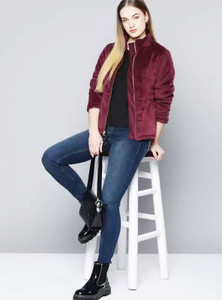 mabish Full Sleeve Solid Women Jacket