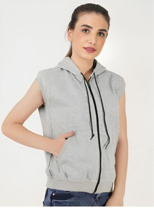 CLOFLIX Sleeveless Solid Women Jacket