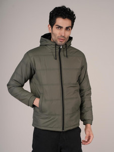 Vzoxot Full Sleeve Solid Men Jacket