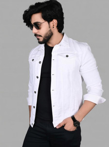 Emmy Word Full Sleeve Solid Men Denim Jacket