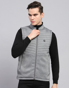 MONTE CARLO Sleeveless Solid Men Jacket