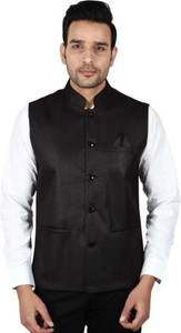 MGFASHIONPOINT Sleeveless Solid Men Jacket