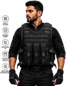 AMC Sleeveless Self Design Men Jacket