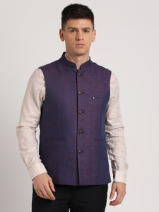 TURTLE Sleeveless Woven Design Men Jacket