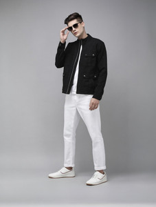 VOXATI Full Sleeve Washed Men Denim Jacket