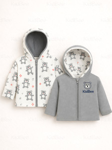 KidBee Full Sleeve Solid, Printed Baby Boys & Baby Girls Jacket