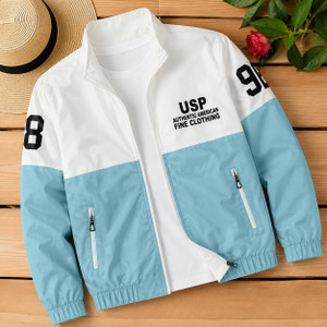 Plus91 Full Sleeve Colorblock Men Jacket - Image 6