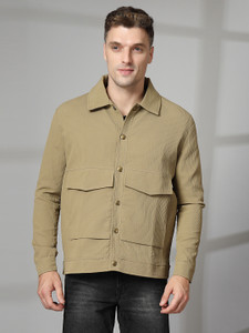 CHKOKKO Full Sleeve Solid Men Jacket