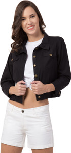 FUNDAY FASHION 3/4th Sleeve Solid Women Jacket
