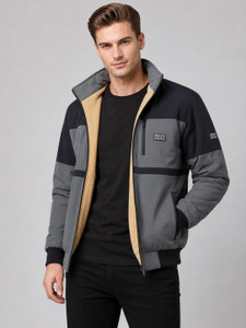 TrendsTalk Full Sleeve Colorblock Men Jacket - Image 5