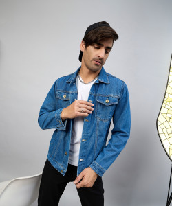 Club York Full Sleeve Solid Men Denim Jacket