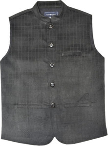 Charchit Sleeveless Solid Boys Jacket