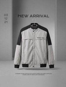 LIZBEE Full Sleeve Colorblock Men Jacket - Image 6