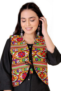 TRUST OUS Sleeveless Embroidered Women Jacket