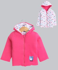 BUMZEE Full Sleeve Solid Baby Girls Jacket