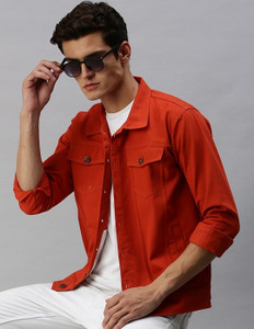 VOXATI Full Sleeve Solid Men Denim Jacket