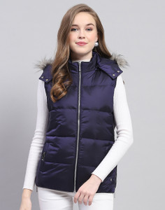 MONTE CARLO Sleeveless Solid Women Jacket