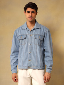 KOTTY Full Sleeve Solid Men Denim Jacket