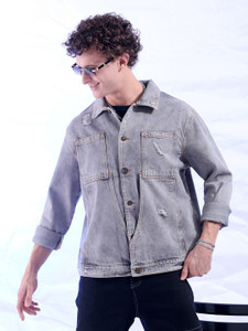 The Indian Garage Co. Full Sleeve Distressed Men Jacket