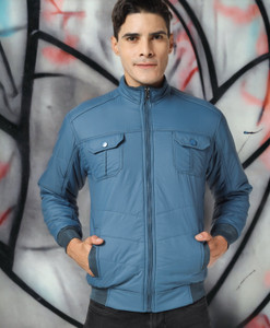 Ico Blue Star Full Sleeve Solid Men Jacket