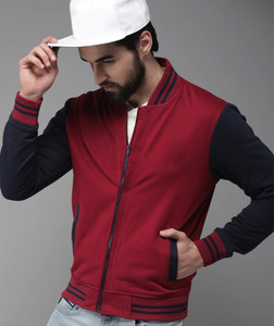 Veirdo Full Sleeve Colorblock Men Jacket