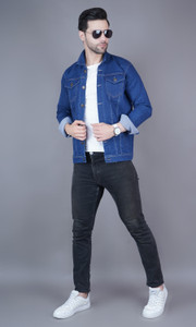 mevan Full Sleeve Solid Men Denim Jacket
