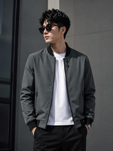 HOLDIT Men Solid Bomber Jacket - Image 1
