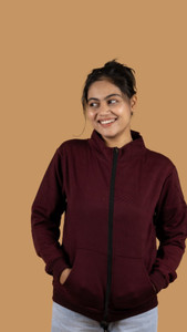 JRCY Full Sleeve Solid Women Jacket