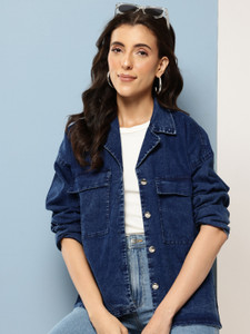 Roadster Full Sleeve Solid Women Denim Jacket