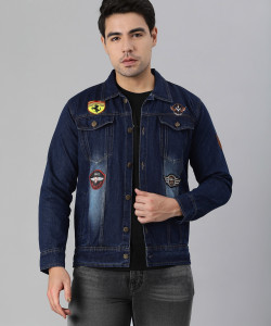 VOXATI Full Sleeve Solid Men Denim Jacket