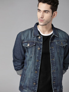 Roadster Full Sleeve Washed Men Denim  Denim Jacket