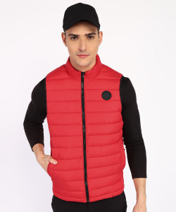 JACK & JONES Sleeveless Solid Men Jacket
