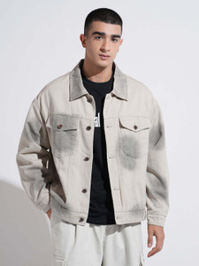 SHOWOFFFF Full Sleeve Dyed/Ombre Men Denim Jacket - Image 5