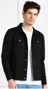 Emmy Word Full Sleeve Solid Men Denim Jacket