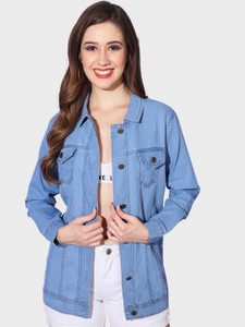 DIMPY GARMENTS Full Sleeve Solid Women Denim Jacket